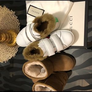Bundle of a pair of Gucci sneakers and UGGs!
